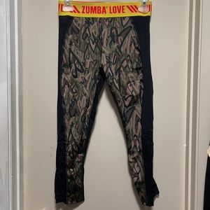 Zumba Wear Camo Hearts with Mesh Sides